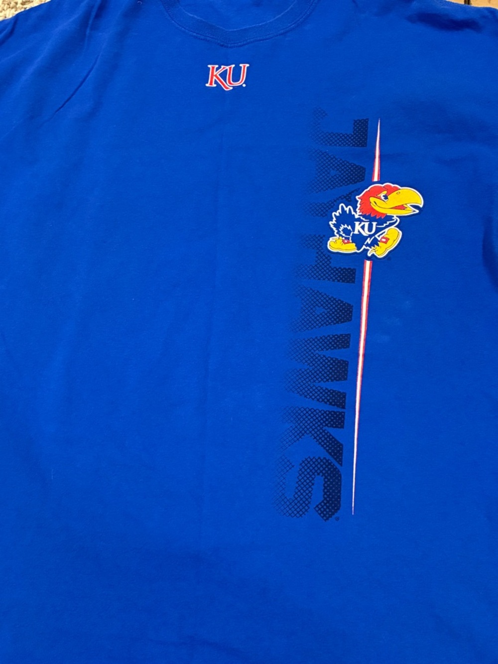 Kansas Jayhawks Shirt Mens XL Blue NCAA Basketball 2022 National Champions X2 - Picture 5 of 7